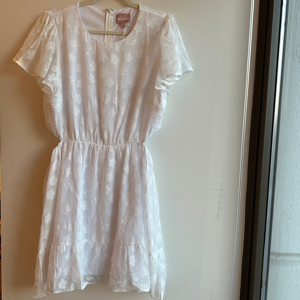 Show Me Your Mumu - Merritt mini dress, white
Size: XXL